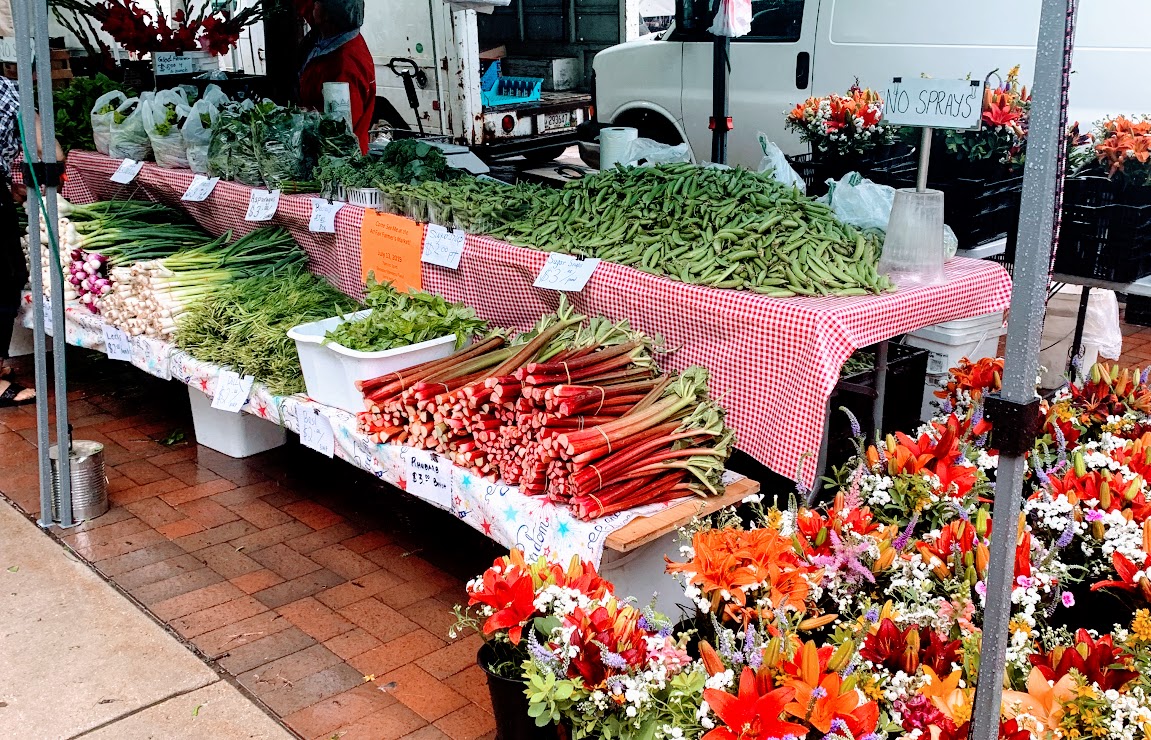 Booth at Saturday Market in Madison Wisconsin